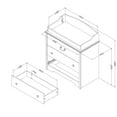 thumbnail image 2 of South Shore Aviron Changing Table with Drawers, 2 of 8