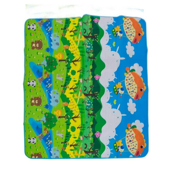 Tapete de bebé cochoneta ilios innova doble vista bosque 2x1.80