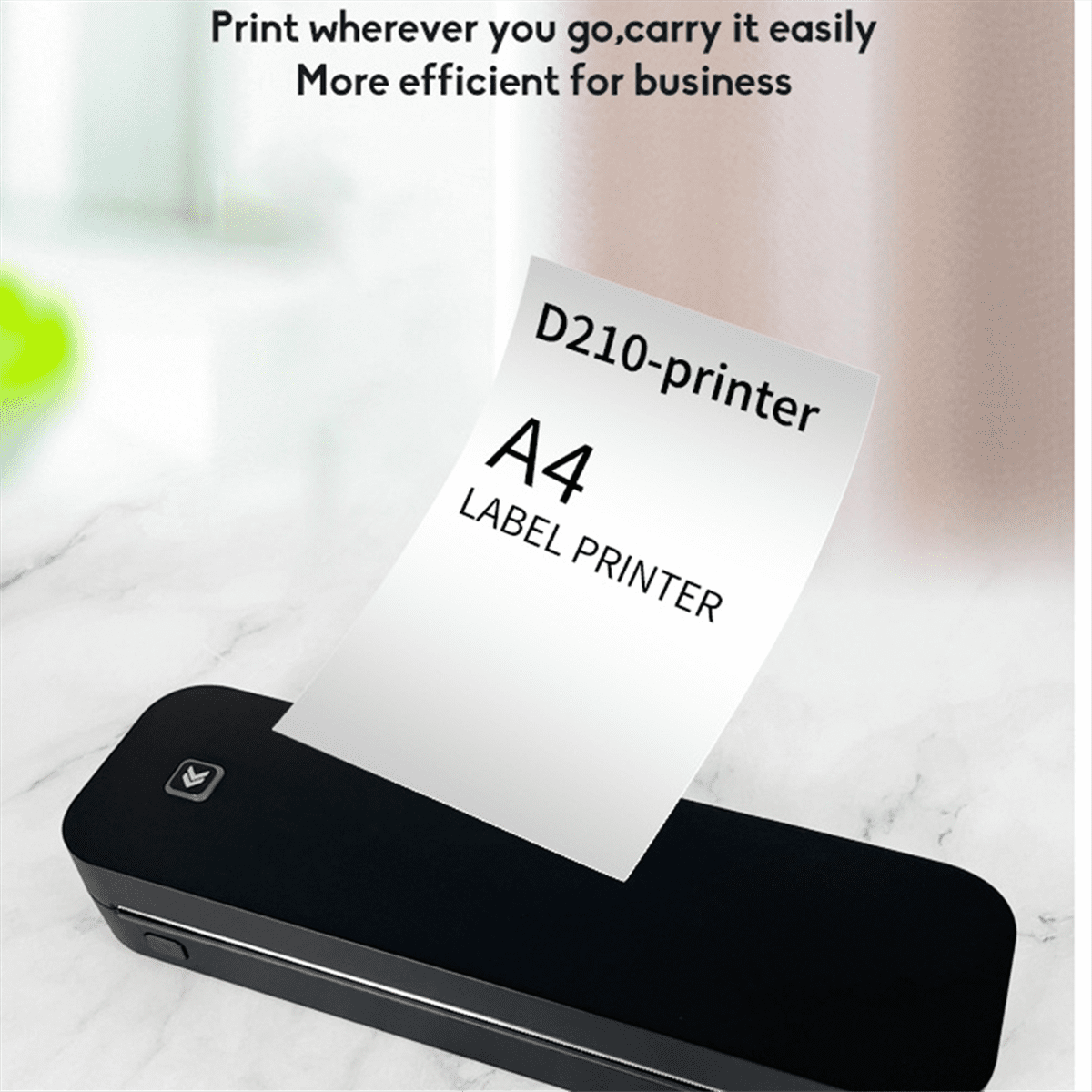 Portable Mini A4 Printer No Ink Printing A4 Thermal Printer for Phone PC Tattoo Transfer Printer White