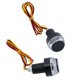 thumbnail image 2 of Motorcycle Front Handlebar Light handle bar end light Universal Motorbike White Yellow turn signal indicator light, 2 of 2
