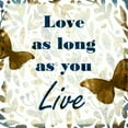 thumbnail image 2 of Allen, Kimberly 15x15 White Modern Wood Framed Museum Art Print Titled - Love as Long, 2 of 4