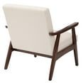 thumbnail image 2 of Scranton & Co Chair in Linen Beige Fabric with Espresso Wood Frame, 2 of 3