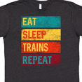 thumbnail image 4 of Inktastic Eat Sleep Trains Repeat T-Shirt, 4 of 5