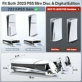 thumbnail image 2 of Soporte de refrigeración horizontal de repuesto para PlayStation Slim Disc & Digital Only, cargador doble para mandos PS5 con ventilador de refrigeración de 3 niveles, para la consola PS5 Slim 2023, 2 of 7