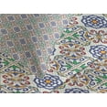 thumbnail image 4 of Ambesonne Geometric Quilted Bedspread Set 3 Pcs, Portuguese Plant Design, King Size, Multicolor, 4 of 5