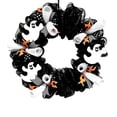 thumbnail image 2 of Halloween Decorations Outdoor Ghost Wreath, Cute Ghost Wreaths Spooky Ghosts Decoration, Halloween Decor Indoor for front Door, Porch, Window, Wall, 2 of 9