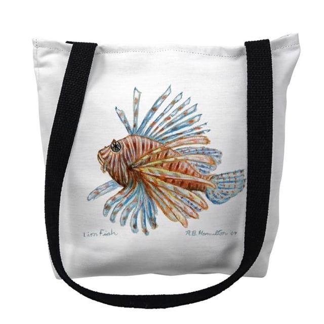 18 x 18 Po Poisson Lion Serviette d'Invité Sac - Grand
