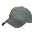 thumbnail image 2 of LNWH Baseball Cap, Outdoor Casual Sports Cap Classic Curved Brim Hat - Adjustable Cowboy Hat, Frog Cartoon- Gray, 2 of 8