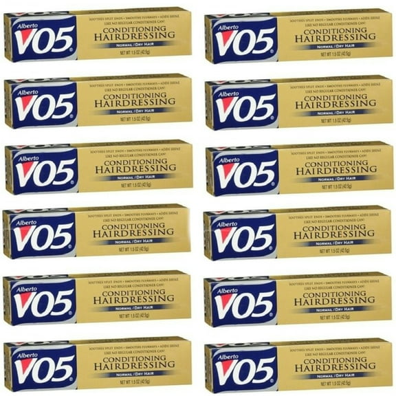 Alberto VO5 Conditioning Hairdressing for Normal/Dry Hair - 1.5 oz (Pack of 12)