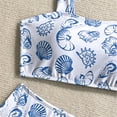 thumbnail image 6 of MEZZALL Children Girls Two Piece Swimwear Blue White Seashell Print Bikini Tankini Swimsuit For Youth Swim Holiday Summer Beachwear, 6 of 6
