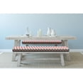 thumbnail image 2 of Abstract Bench Pad, Retro Style Bicolor Composition with Vertical Stripes Futuristic, HR Foam Cushion with Decorative Fabric Cover, 45" x 15" x 2", Grey and Scarlet, by Ambesonne, 2 of 3