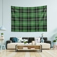 thumbnail image 7 of Coolnut St. Patrick's Day Plaid Tapestry Washable Polyester Art Wall Hanging Blanket for Living Room Bedroom Dorm Party, 90 x 60 Inch Home Decor Gifts, 7 of 7