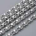 thumbnail image 3 of 10 m Tarnish Resistant 304 Stainless Steel Chains Decorative Chain Flower Soldered Stainless Steel color 5x3x1.5mm, 3 of 3