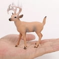 thumbnail image 5 of EASTIN 6 Pack Deer Figurines Toy, Forest Animals White-tailed Deer Family Figures, Plastic Woodland Creature Cake Topper for Baby Shower Birthday Decoration, 5 of 7