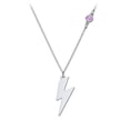 thumbnail image 1 of Lightning Bolt Charm Necklace with Gemstone, 1 of 6