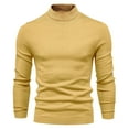 thumbnail image 1 of Manteau Chandail Décontracté pour Hommes Col Rond Tricot Couleur Unie Confortable Doux Chaud Manteau d'Hiver, 1 of 2
