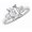 Diamond, variant on 1.5 to 5.5 Carat Emerald LAB GROWN Gemstone and LAB GROWN Diamond Engagement Ring (AAAA Heirloom Quality) Emerald 1.5 Carat Size-9.0
