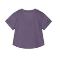 thumbnail image 6 of Jinhomg Plus Size Shirts for Girls Loose Fit Casual Solid Spring Summer Tops Lightweight Comfy Long Sleeve V-Neck Hide Belly Pullovers Spring Saving Purple, 6 of 8