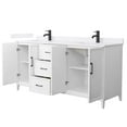 thumbnail image 6 of Wyndham Collection WCH717172DHOWQUNSMXX Elan 72" Free Standing Double Basin Vanity Set -, 6 of 7