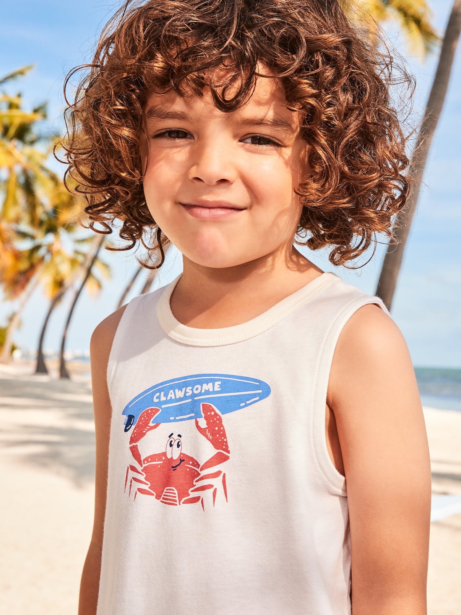 Garanimals Newborn, Baby & Toddler Boy Cotton Graphic Tank Top, Sizes 0-6T