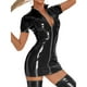 thumbnail image 5 of Vestido Jumpingount Negro de PU para mujer Varios tamaños Disponibles, 5 of 6