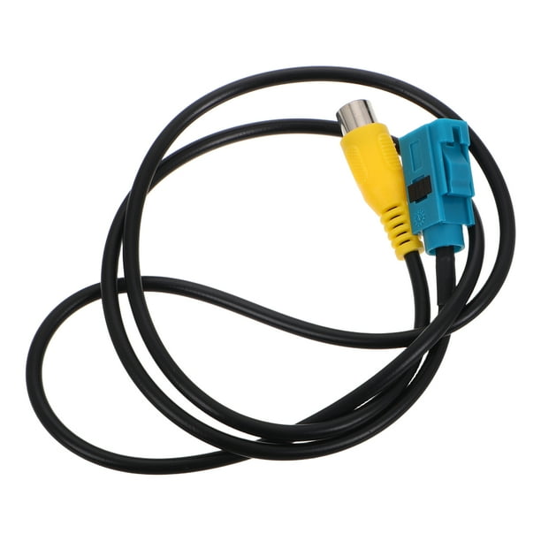 Cable adaptador para cámara de marcha atrás, cámara de visión trasera, arnés de cableado para cámara de marcha atrás delantera y trasera para coche