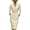 Beige, variant on Baeitkot Women Long Sleeve Waisted Dresses Women Solid Long Sleeve V-Neck with Belts Waisted Dresses Black XXL