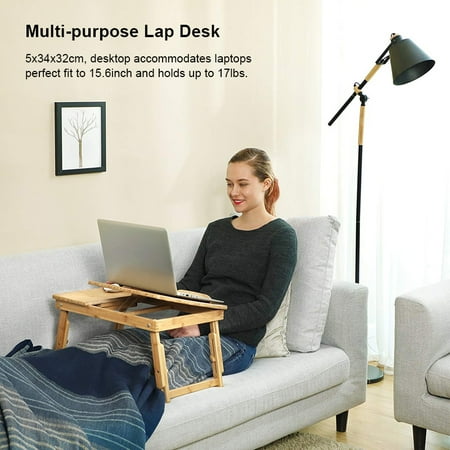 1pc Multi Function Lap Desk Foldable Notebook Breakfast Tray Bed