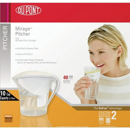 DUPONT WFPT200 Water Filter Pitcher System,100 F