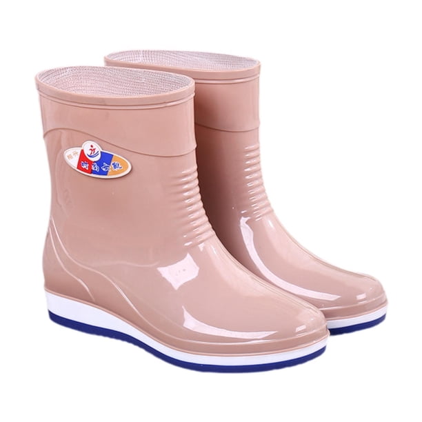 Botas de lluvia para mujer Botas de nieve casuales para viajar mochilero actividades al aire libre 36