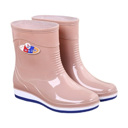 

Segolike Mid Calf Rain Boots Soft Accessories Work Boots for Traveling Hiking Backpacking 39