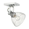 thumbnail image 4 of Yep by Golden Lighting Hines 1-light Adjustable Semi-Flush Mount in Matte Black and Opal Glass, 4 of 7