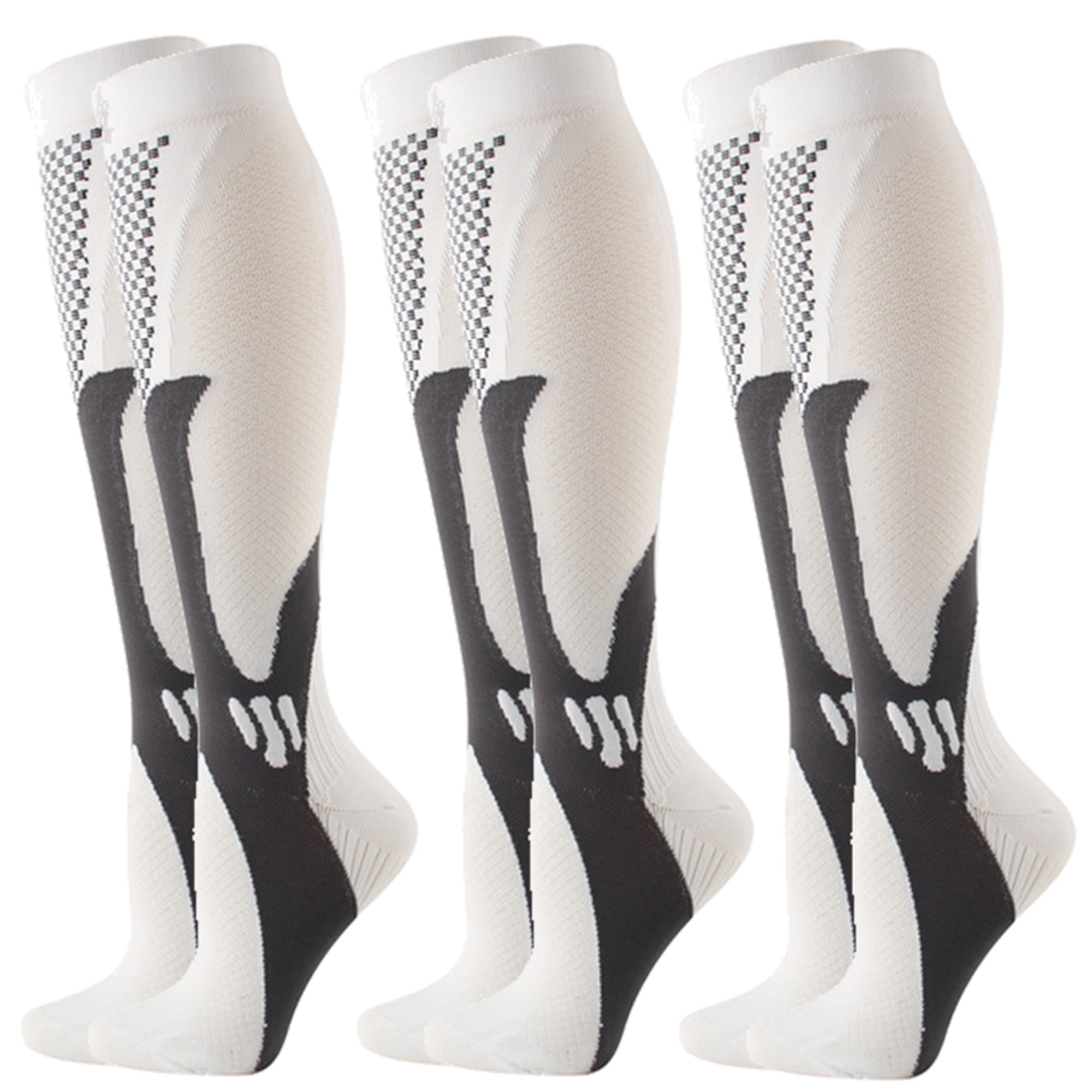 Elbourn 3Pair Medical Sport Compression Socks Men, 1520 mmhg Run