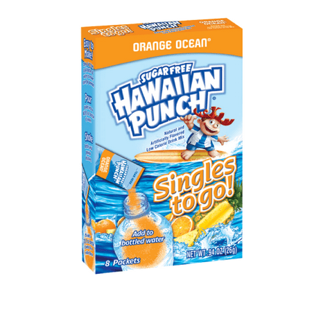 Hawaiian Punch Singles To-Go Orange Drink Mix, 0.92 Oz., 8
