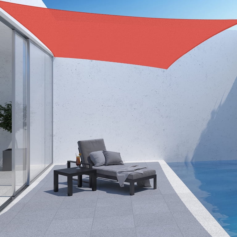 Outdoor Shade Sails, 8' x 12' Sun Shade Sail UV Block Canopy for