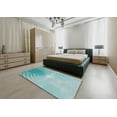 thumbnail image 5 of Ahgly Company Machine Washable Indoor Rectangle Transitional Deep-Sea Green Area Rugs, 5' x 8', 5 of 7