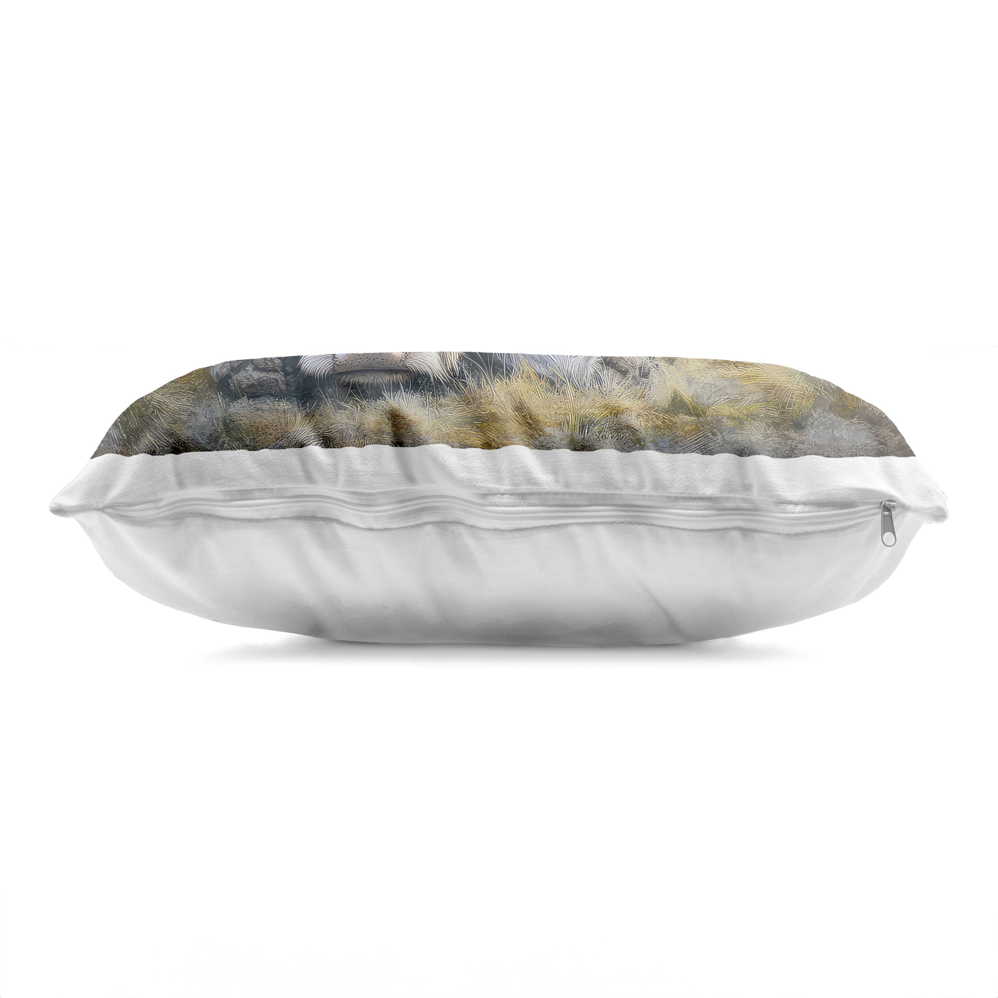 Stupell Industries Sleeping Highland Cow Pastoral Decorative Printed Throw Pillow, design by The Wands Want, 14 x 7 x 20