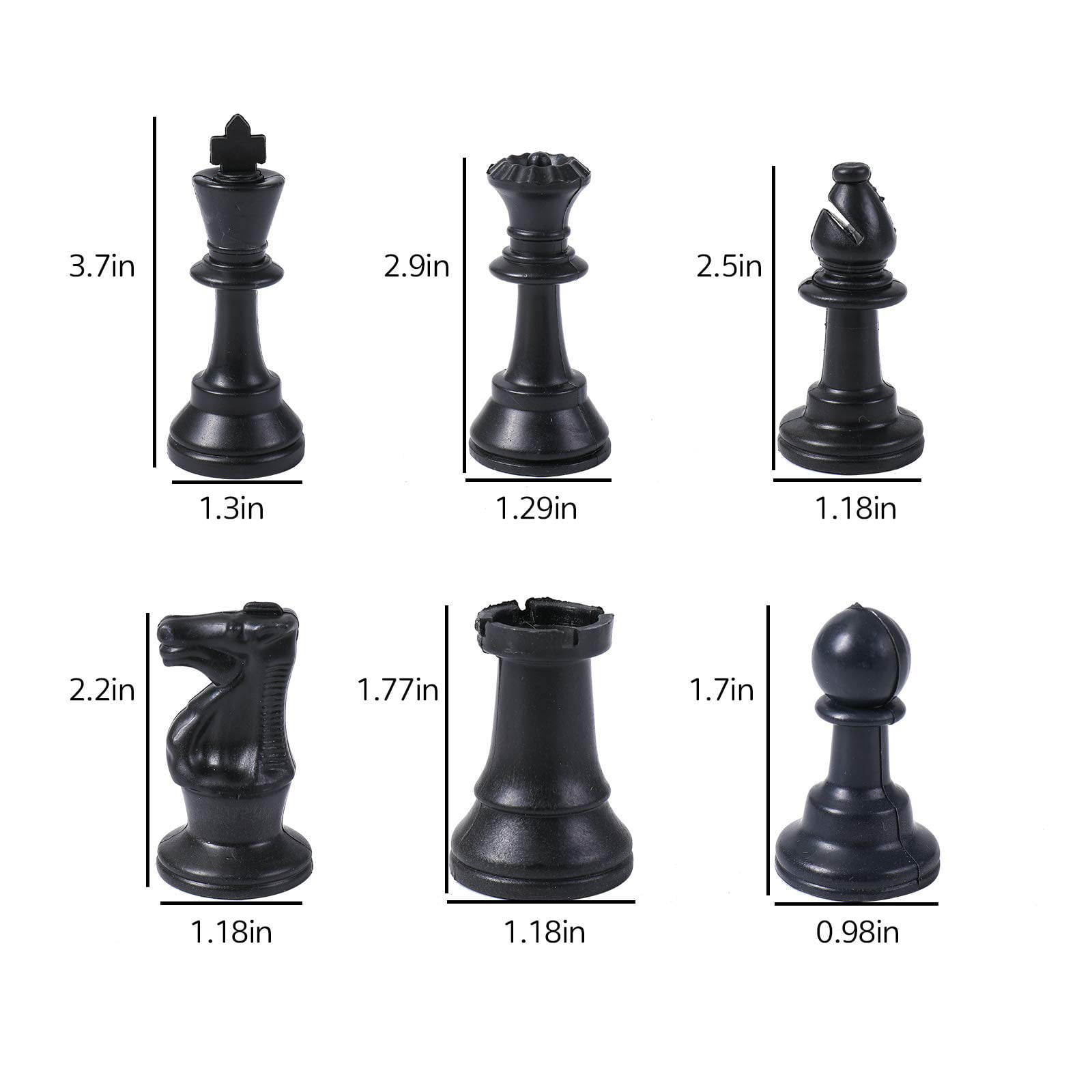 Roll Up Chess Board Set, Rollable Foldable Increase Feelings Entertainment  Game Portable Chess Board Set For Travel For Picnic King Height 95MM 