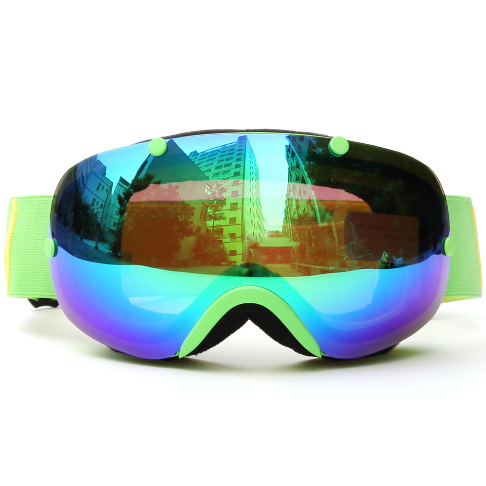 Ski Goggles Snowboard Skating Skiing Sports Spherical Goggles UV400 Protection Dual Detachable Lens 