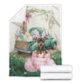 thumbnail image 2 of Easter Egg Miniature Pinscher Bunny Ear Welcome Spring Truck Cozy Fleece Blanket Mini Pin Dog Lover Warm Soft Throw Blanket - 12002, 2 of 5