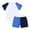 Blue tracksuits, variant on 2pc Outfits Toddler Boy Cartoon Print T-Shirt Tops & Shorts Children'S Wear Banana Round Neck Lovely Black 70
