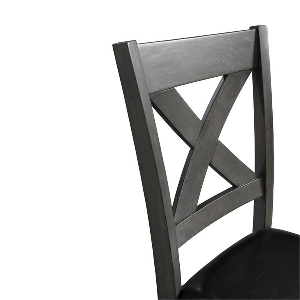 Picket House Furnishings Alexa 7-Piece Standard Height Dining Set in Gray