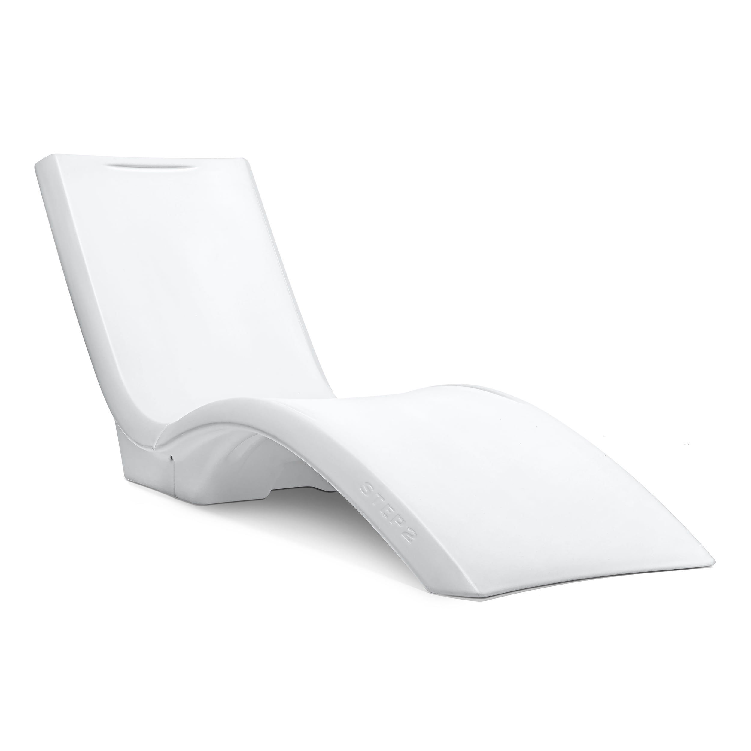 Step2 Vero Pool Lounger White Pool Lounge Chair Sleek, Durable