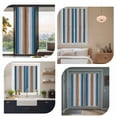 thumbnail image 7 of Blue Brown Window Privacy Film, Farmhouse Wood Grain Vintage Vertical Striped Static Cling UV Sun Blocking Heat Control Window Tint, Non-Adhesive One Way Windows Privacy Cover 17.7''x78.7'', 7 of 7