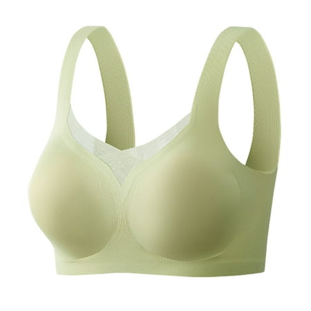 Fsqjgq Womens Underwear Strapless Bras for Women Sports Bras Multipack Lace No Underwire Seamless Bralettes Wireless Bra Soft Everyday T Shirt Bras Push Up Bras Back-Smoothing Underwire Bras Bustiers