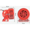 thumbnail image 2 of Apuakthei Mini sirena con cable 220V 110Db Alarma de motor de metal Sonido industrial Protección contra robo eléctrico para el hogar Oficina Tienda Garaje Sistema de seguridad Kit,, 2 of 5