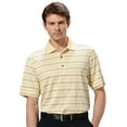 thumbnail image 1 of Monterey Club Men's Chandler Stripe Texture Golf Polo Shirt #1652, 1 of 2