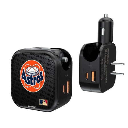 Houston Astros Team Logo Dual Port USB Car & Home Charger
