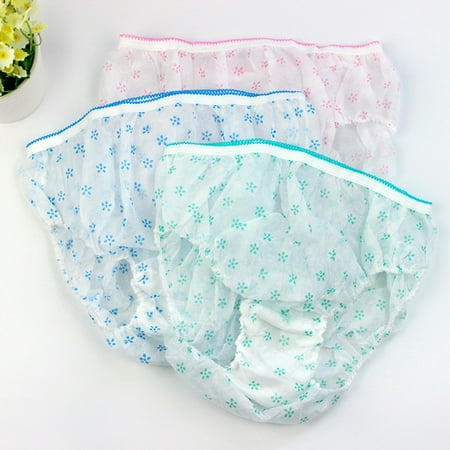 

Panties Clearance 7 Pc Travel Disposable Briefs Women Cotton Panties 1 Box Underwear Multicolor Xxxl