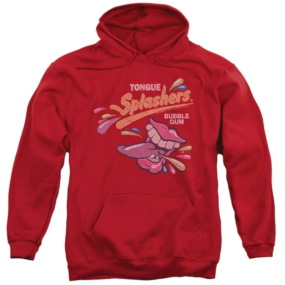 Dubble Bubble Distress Logo Adult Pullover Hoodie Sweatshirt Red